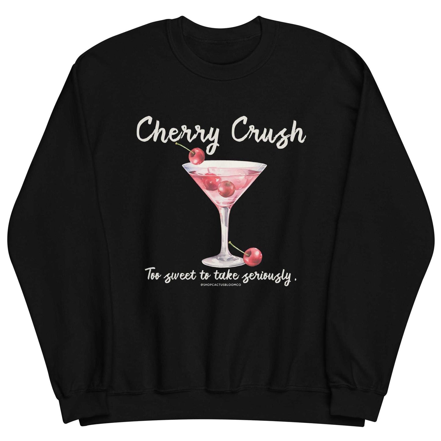 CHERRY MARTINI COCKTAIL SWEATSHIRT Cactus Bloom Co.