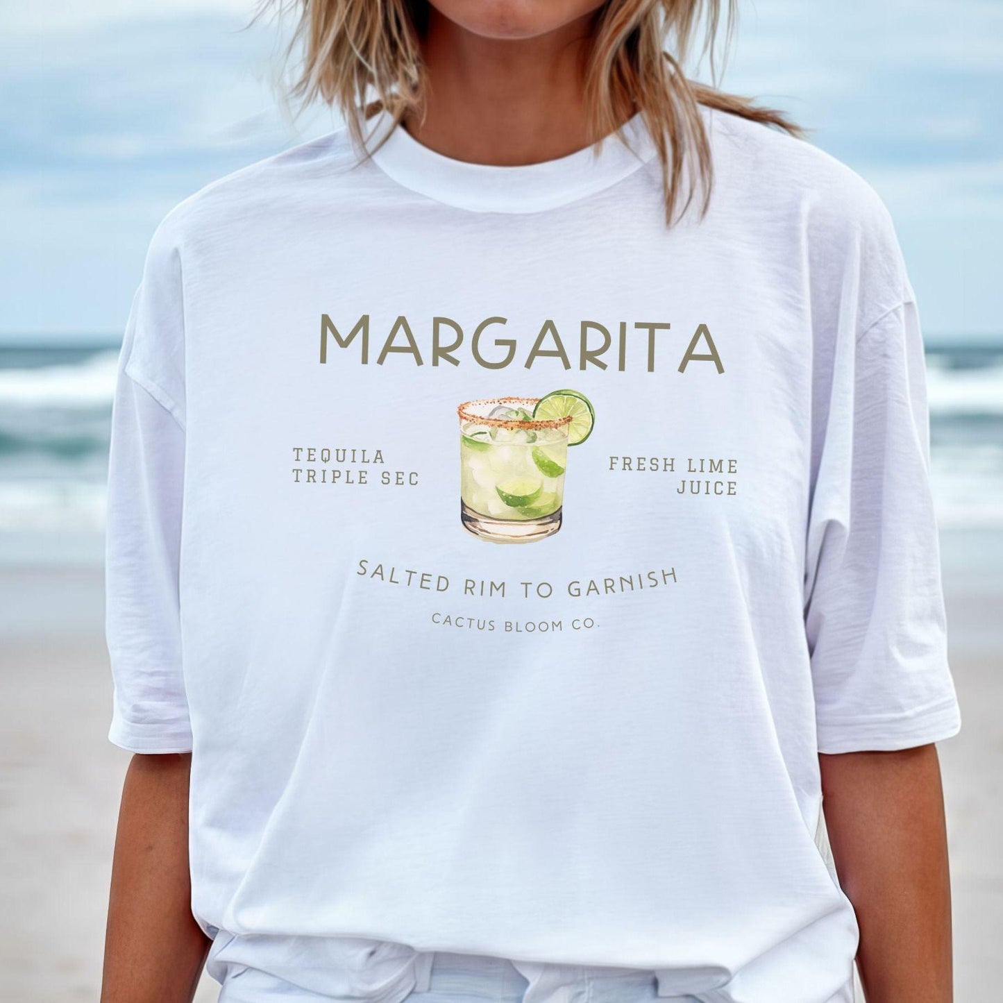 MARGARITA COCKTAIL RELAXED TEE - Cactus Bloom Co.
