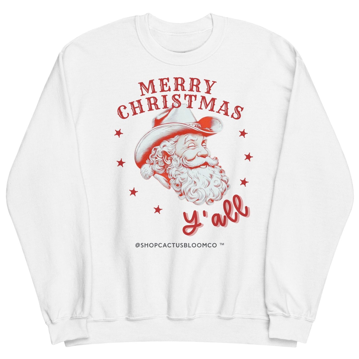 MERRY CHRISTMAS Y'ALL SWEATSHIRT Cactus Bloom Co.