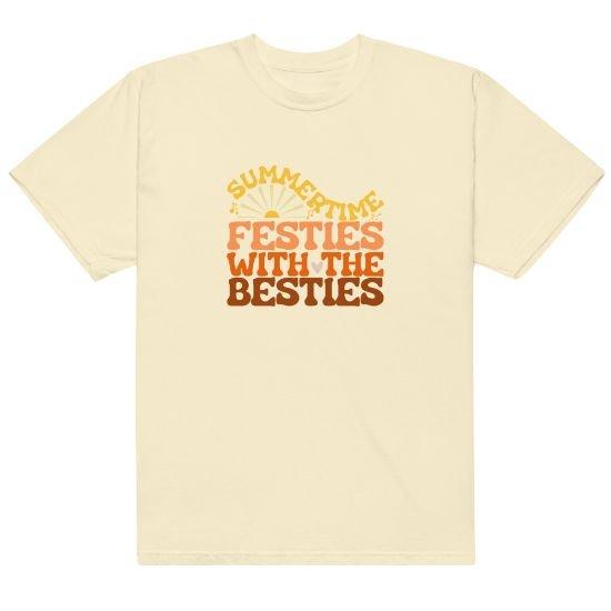 SUMMERTIME FESTIES WITH THE BESTIES RELAXED TEE - Cactus Bloom Co.