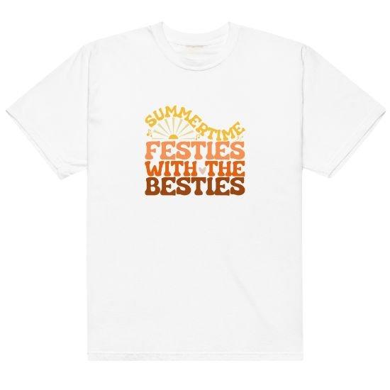 SUMMERTIME FESTIES WITH THE BESTIES RELAXED TEE - Cactus Bloom Co.