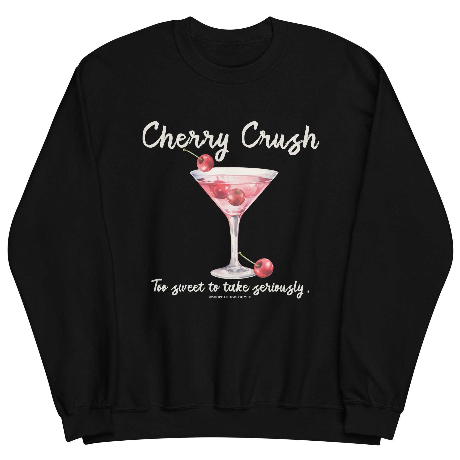 CHERRY MARTINI COCKTAIL SWEATSHIRT Cactus Bloom Co.