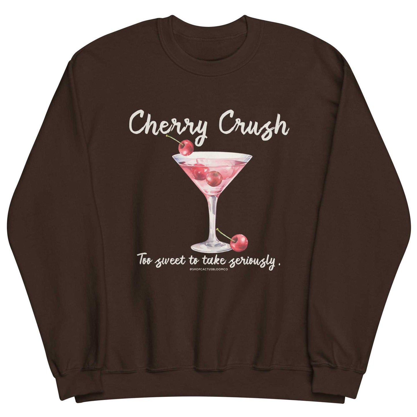 CHERRY MARTINI COCKTAIL SWEATSHIRT Cactus Bloom Co.