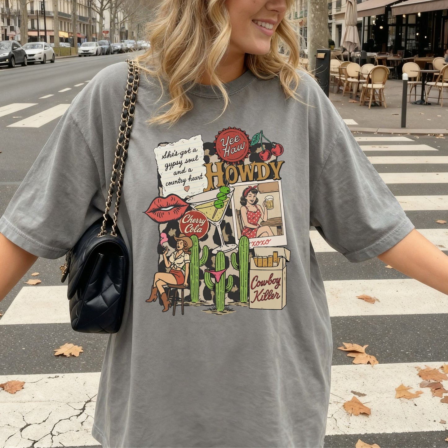 HOWDY COWGIRL TEE Cactus Bloom Co.