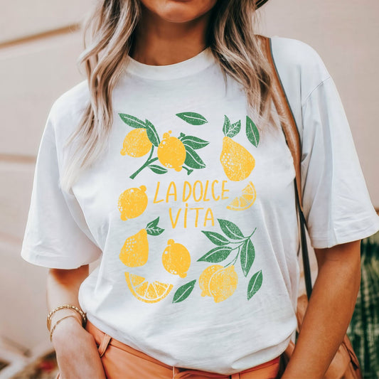 LA DOLCE VITA LEMONS TEE Cactus Bloom Co.