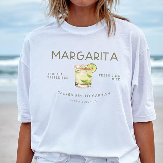 MARGARITA COCKTAIL RELAXED TEE - Cactus Bloom Co.