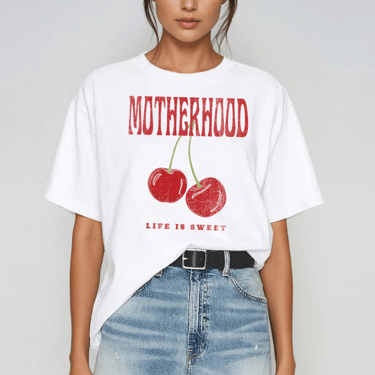 MOTHERHOOD CHERRIES TEE Cactus Bloom Co.
