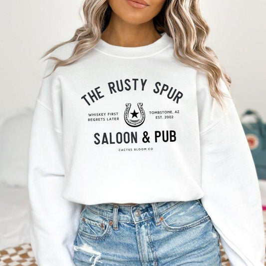 RUSTY SPUR SALOON & BAR SWEATSHIRT - Cactus Bloom Co.