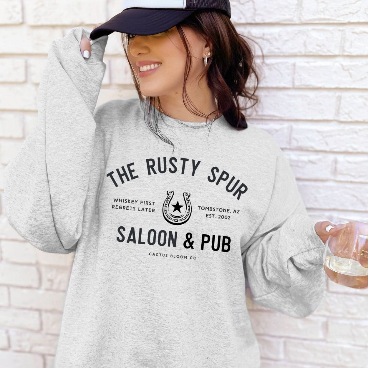RUSTY SPUR SALOON & BAR SWEATSHIRT - Cactus Bloom Co.