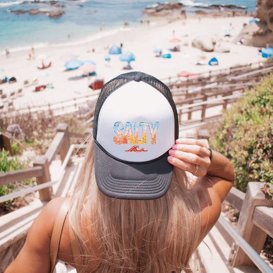 SALTY BOHO TRUCKER HAT Cactus Bloom Co.