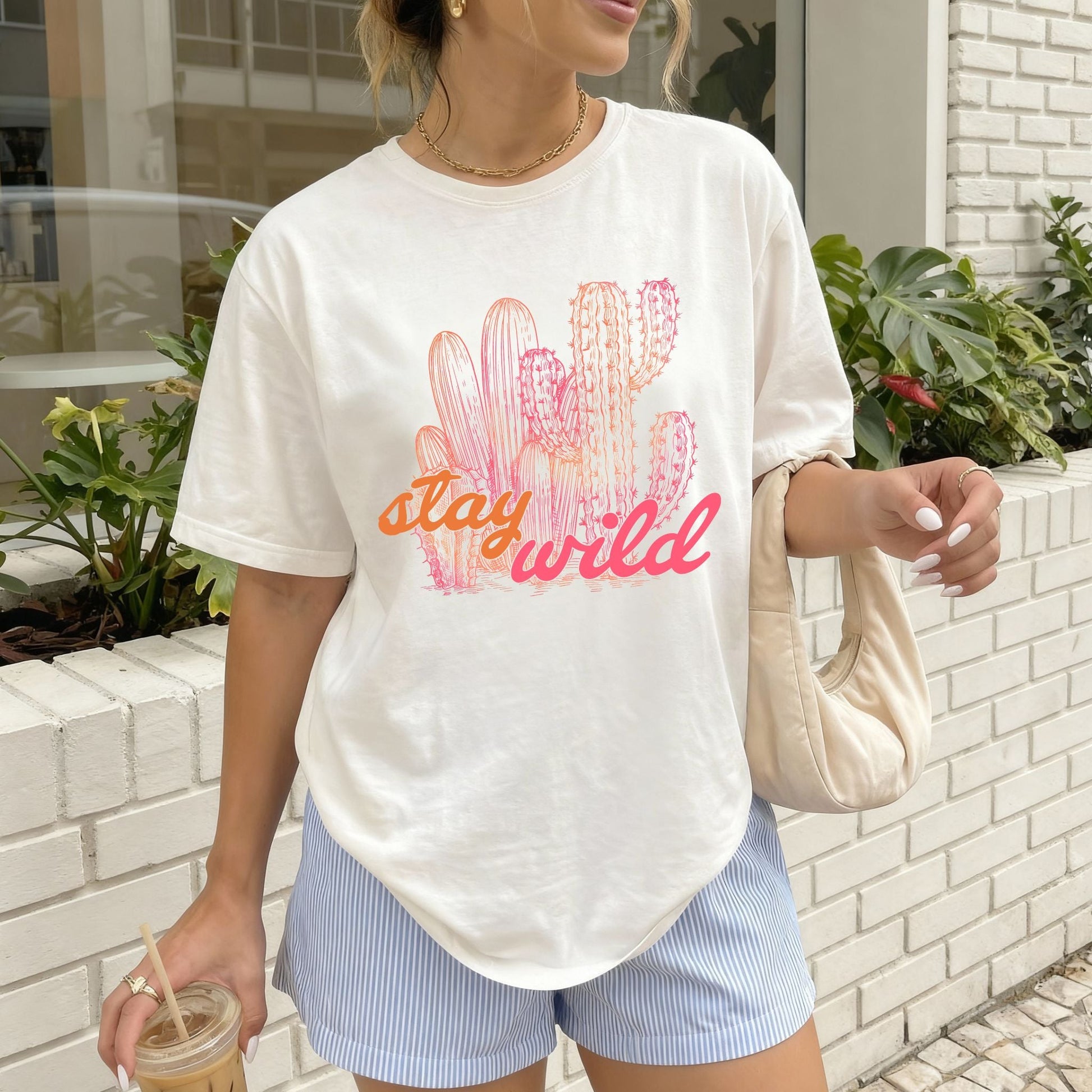 STAY WILD WESTERN TEE Cactus Bloom Co.
